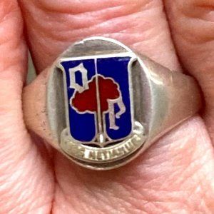 Vintage class ring in sterling by Birks